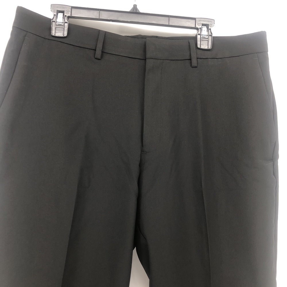 Kenneth Cole Reaction Men's Slim Fit Techni-Cole Dress Pants 36x32 Black